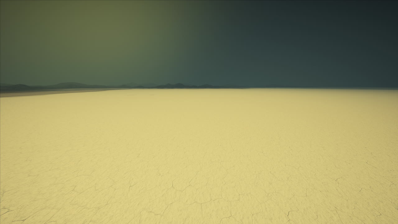 보네빌 소금 평야 풍경과 멀리 있는 비 폭풍 구름