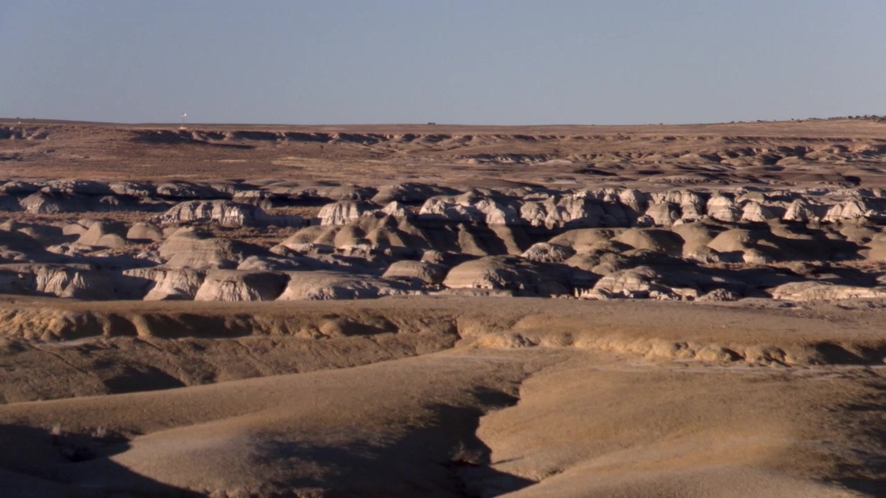 New Mexico, Ah Shi Sle Pah Vahşi Doğası Çalışma Alanında Yarık Höyükler, Çöl Manzarası
