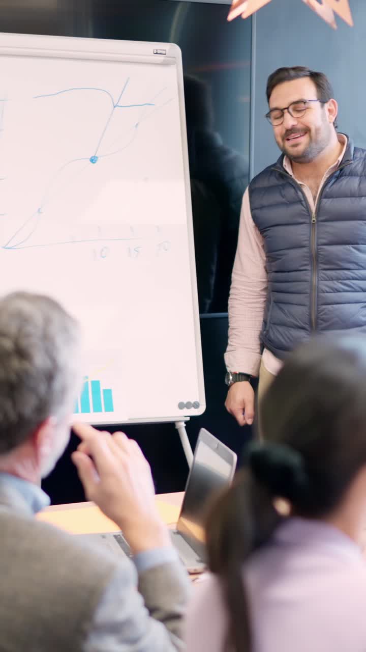 Questions and answers during a brainstorming meeting in a coworking