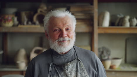 portrait of a senior potter