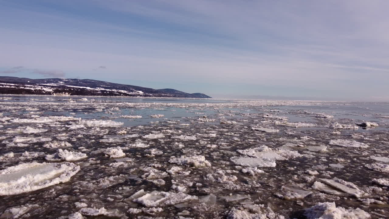 la malbaie charlevoix quebec canada의 아이스 리버 조감도