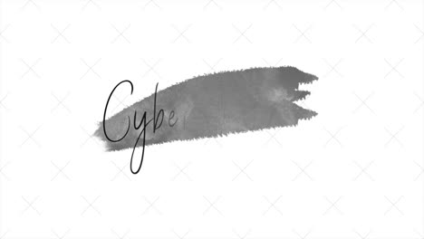 Cyber-Monday-Con-Pincel-De-Acuarela-Gris-Sobre-Degradado-Blanco