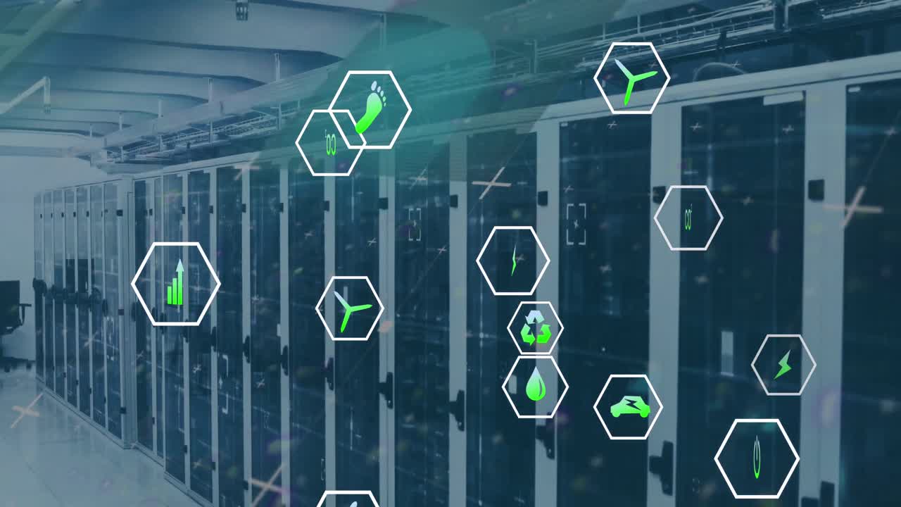 서버  ⁇ 에서 데이터 처리 및 생태 아이콘의 애니메이션