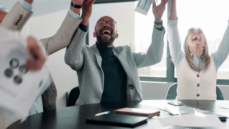 celebrating business success