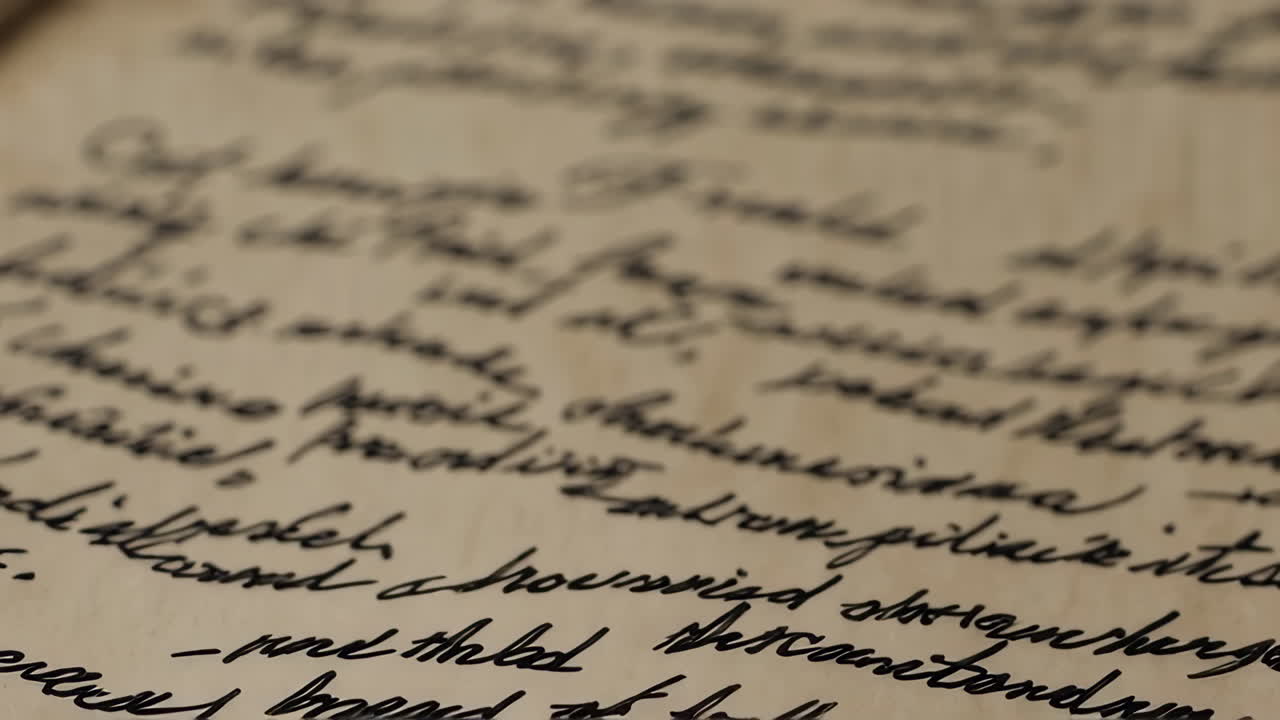 Handwritten Notes on Aged Paper