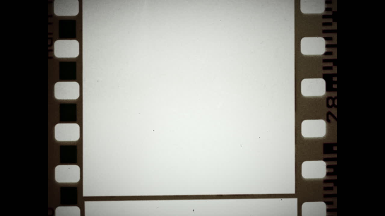 Real 35mm 4x3 film frame overlay - dirty and old