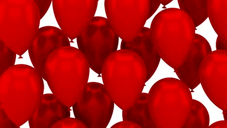 los globos que vuelan hacia arriba