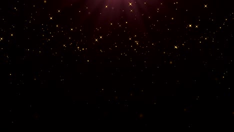 gold particles glitter background. loop animation