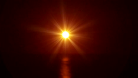 luna llena sobre el mar 4k