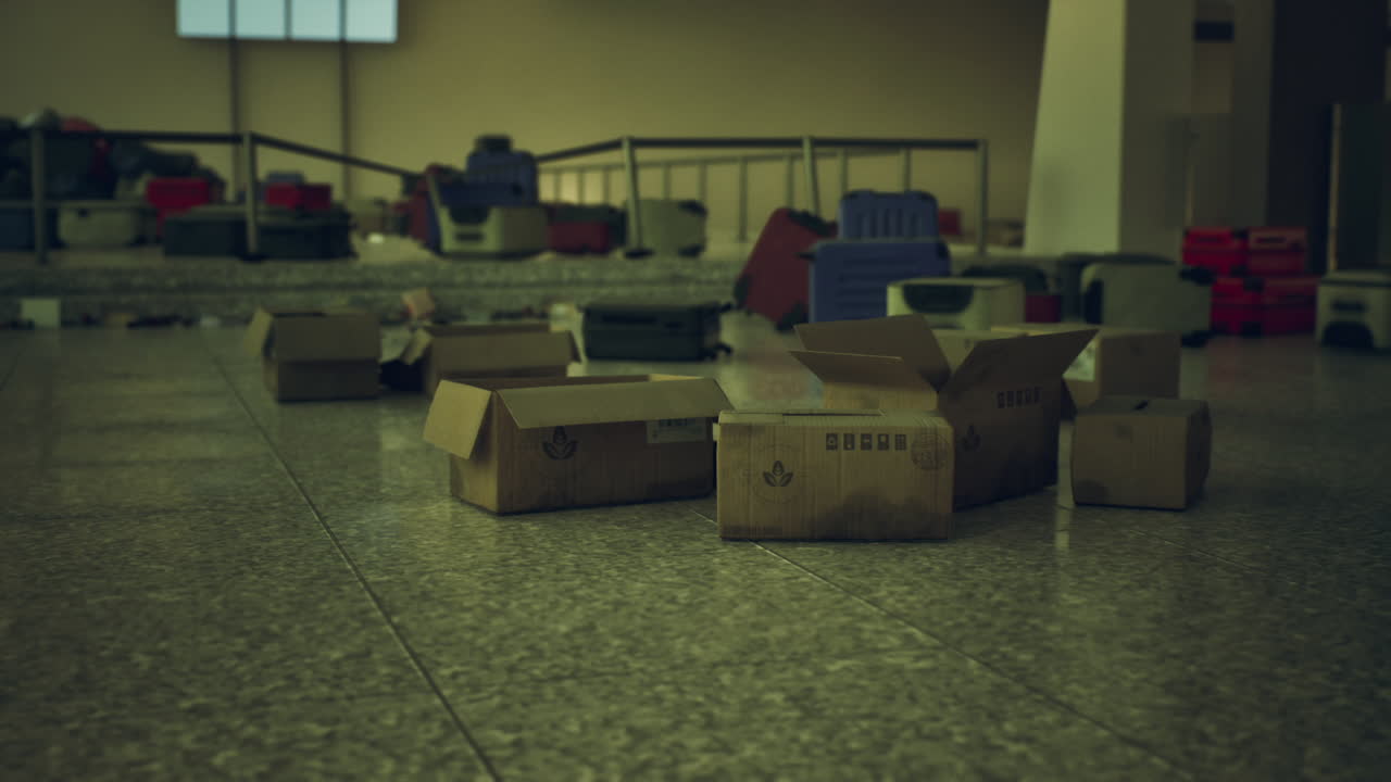 Exploring an abandoned airport terminal full of debris