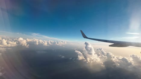 commercial airplane taking off timelapse