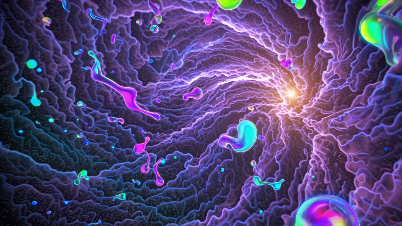 arte de túnel líquido abstracto