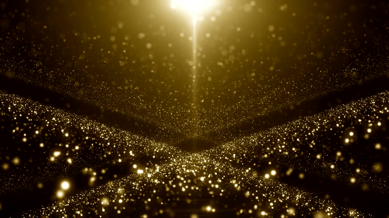 입자 금 반이는 보케상 먼지 추상적인 배경 루프