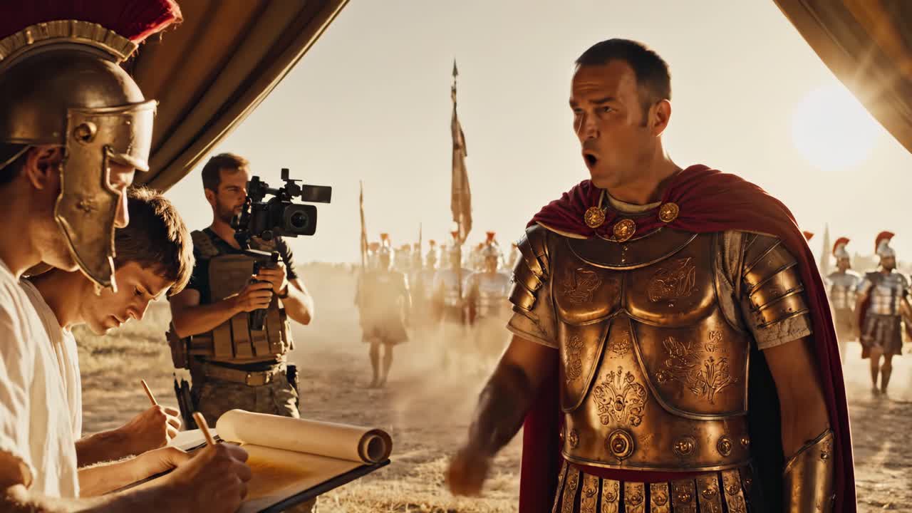 Behind the Scenes: Filming a Roman Empire Scene