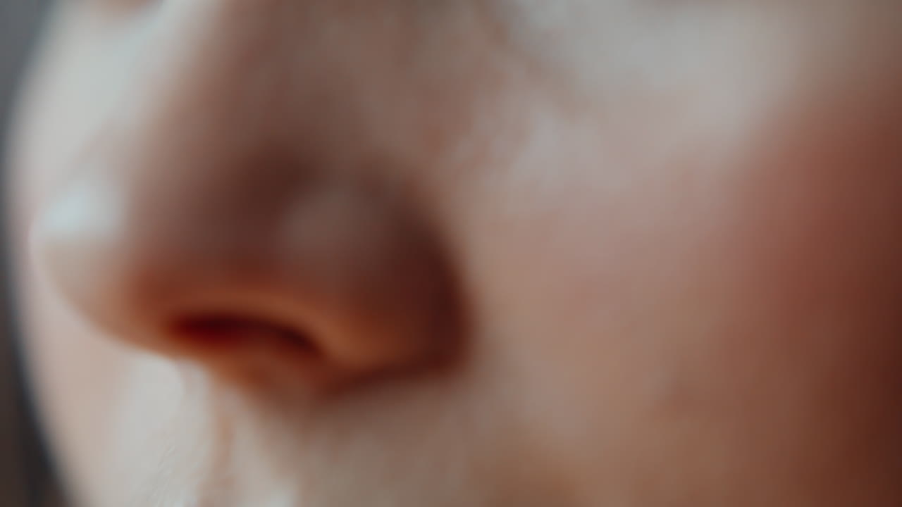 Closeup woman eyes looking ahead. Portrait of happy dark-eyed lady
