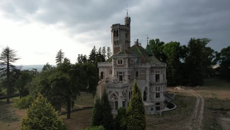 Verlassener-Palast-Von-Dona-Chica,-Palmela.-Braga,-Portugal