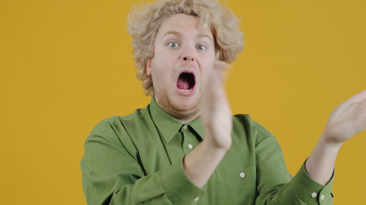 Man Making Funny Gestures