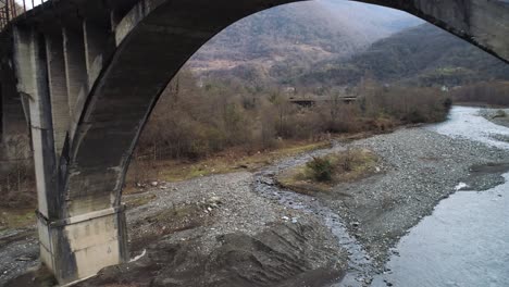 mountain bridge over river