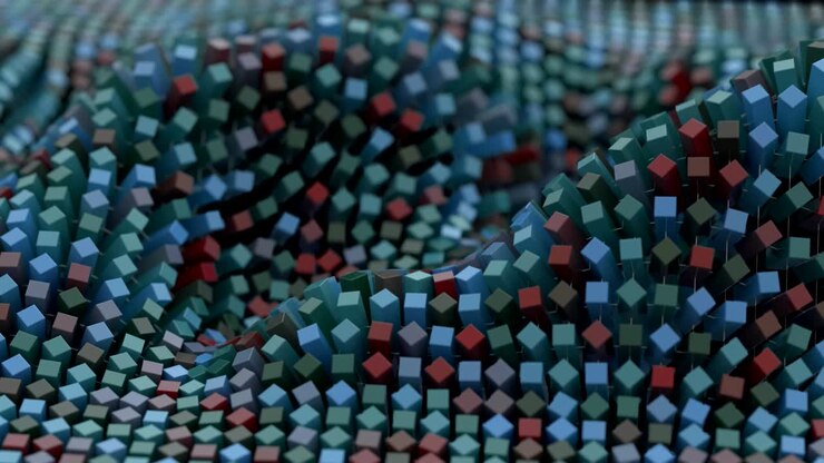 Maglia molecolare di rete colorata 4K