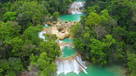 Destino-Turístico-De-México-Cascadas-De-Roberto-Barrios-Cascada,-Vista-Aérea-4k