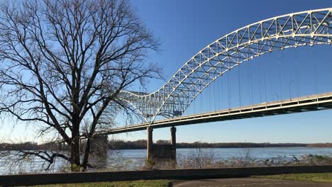 memphis bridge 1 from the grassy area
