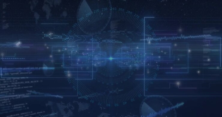 Node starting grid, unveiling scale with map, driving waveforms and cascading code, revealing UI