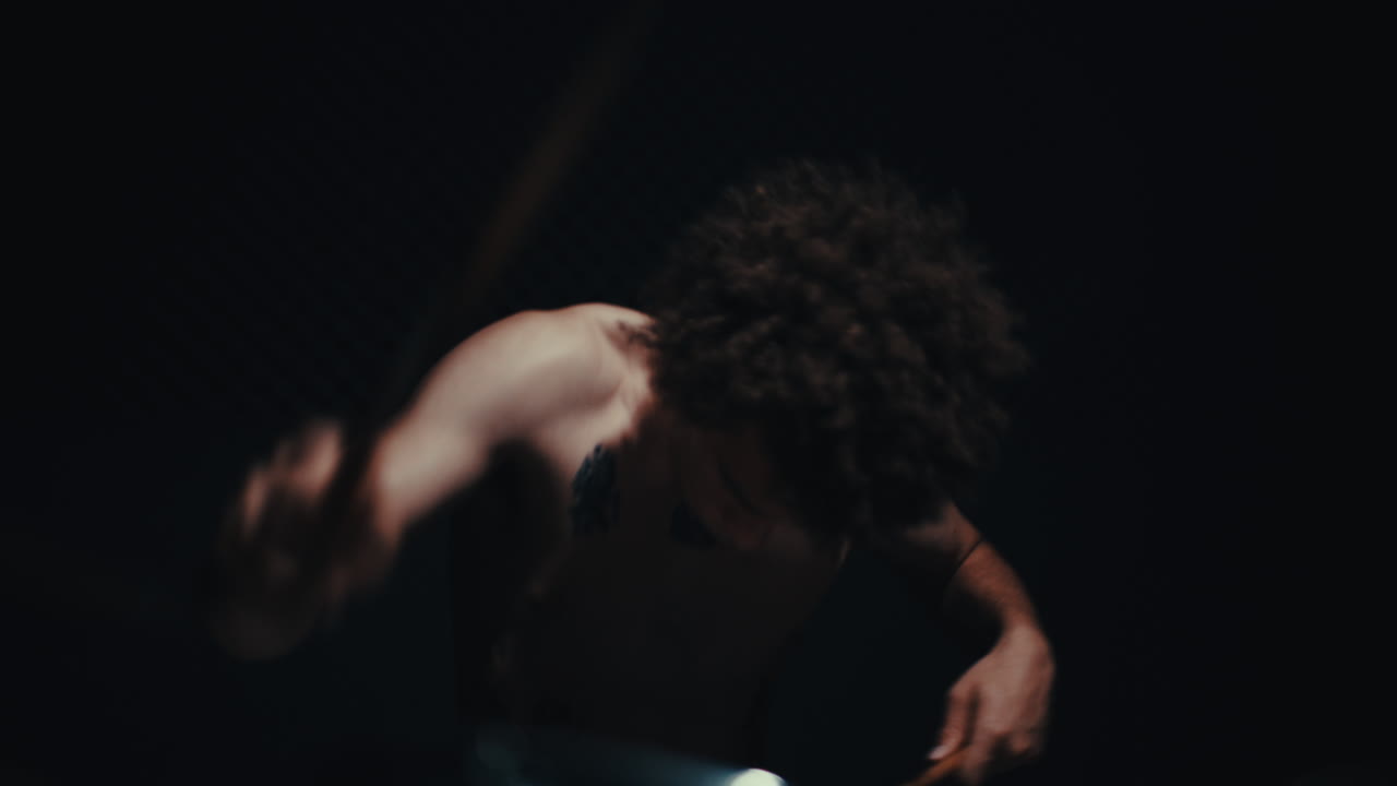 Drummer Performing