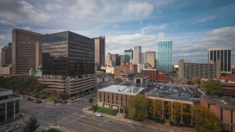 columbus, ohio, usa downtown city skyline with office buildings