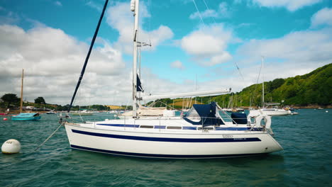 boat ride discovering the cornish landscape in the united kingdom