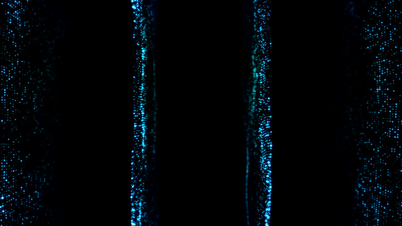 fondo de partículas azules brillantes. telón de fondo digital abstracto