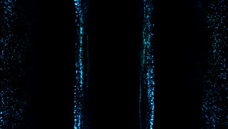 fondo de partículas azules brillantes. telón de fondo digital abstracto