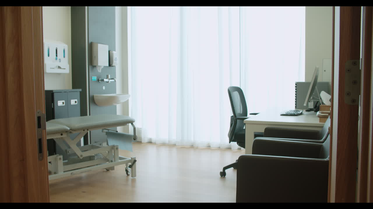 View Of Empty Doctor's Surgery