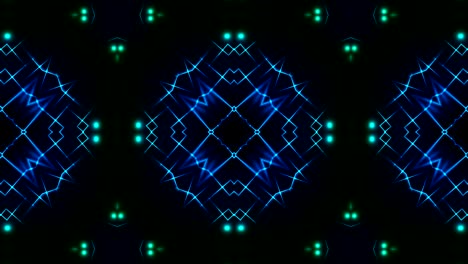 fondo abstracto, dibujo mágico, rojo y azul sobre negro