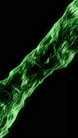 abstract green liquid flow