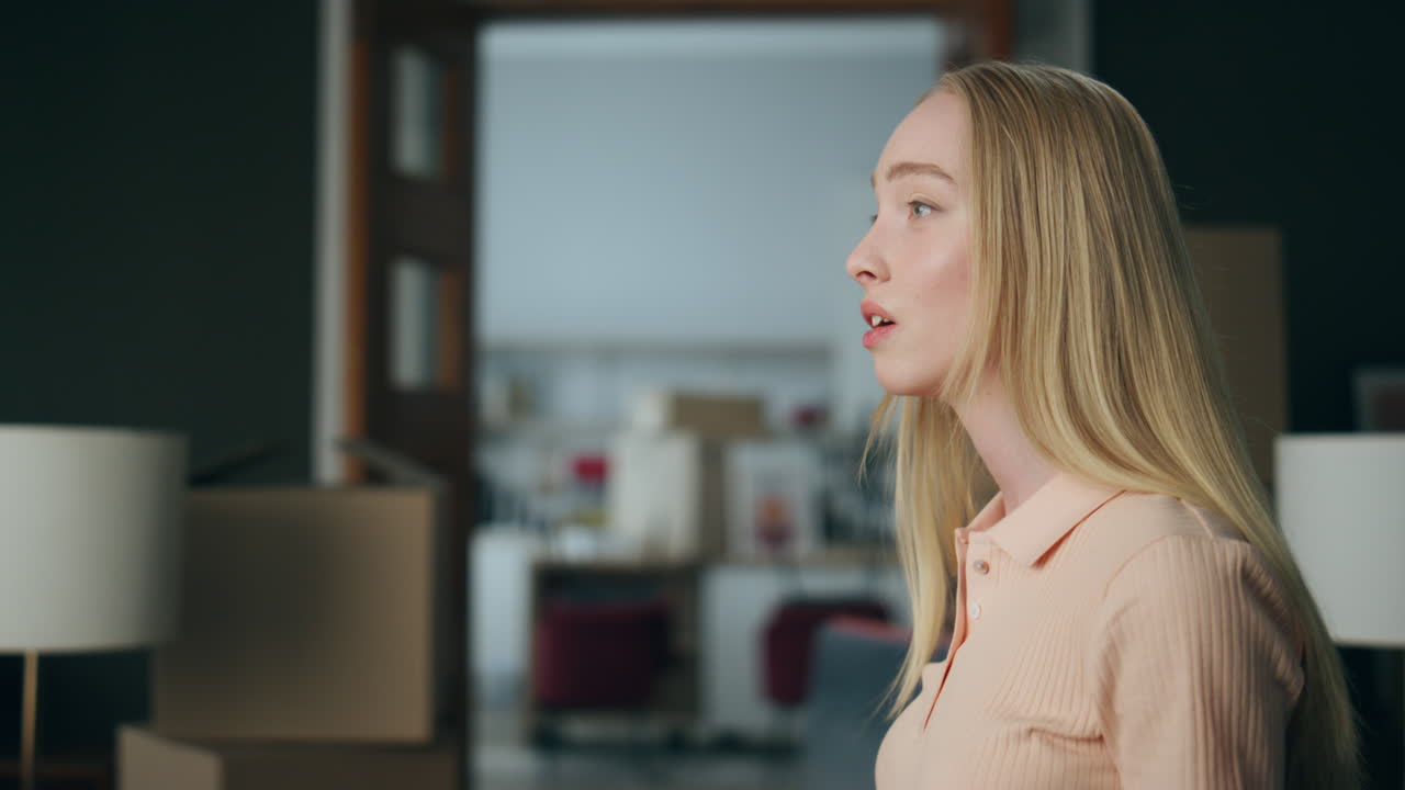 Offended woman feeling unhappy after conflict at home close up. Family crisis.