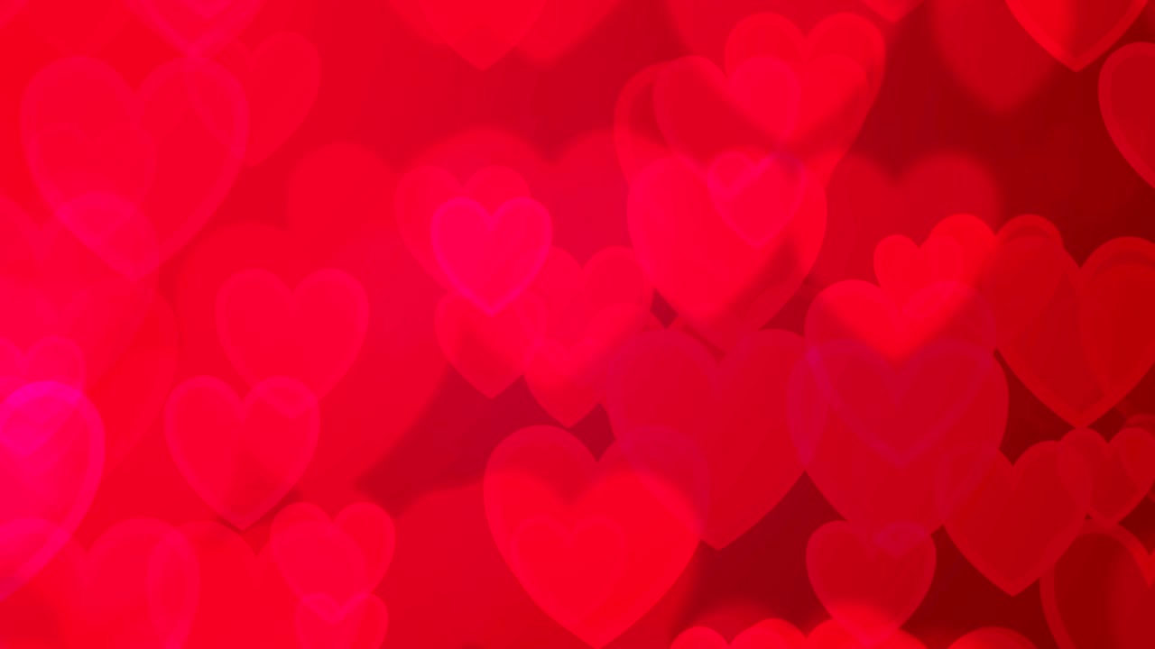 el fondo de los corazones rosados bokeh
