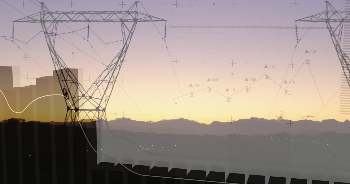 Overlay appearing, tower rising and aligning with blocks behind rail while waveform showing energy