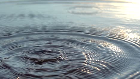 Slow-motion-footage-of-splashes-on-water-surface