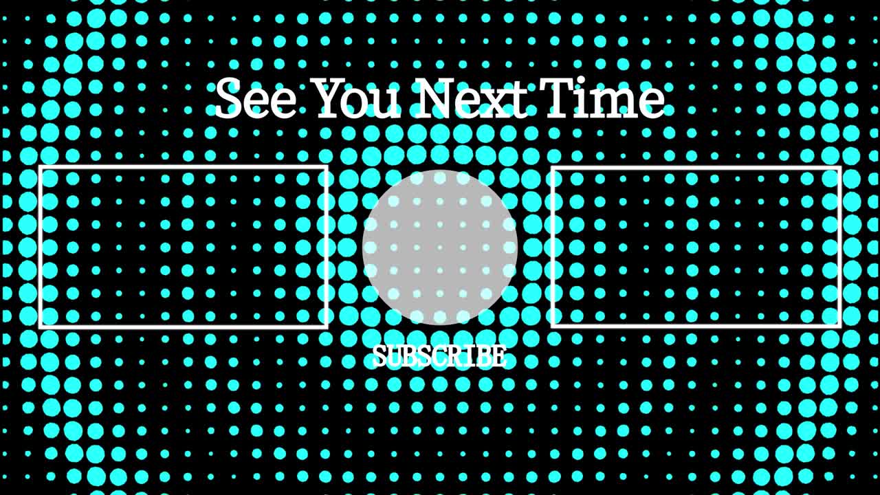 원형 물결 모션 엔드 카드 엔딩 스크린 모션 그래픽