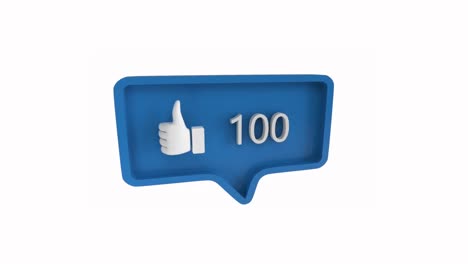 como el icono con números crecientes para las redes sociales