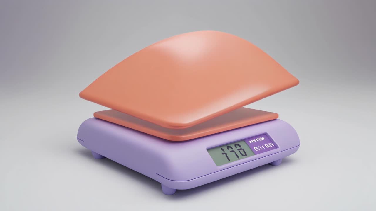 Modern Digital Kitchen Scale Plate Floating Up and Down