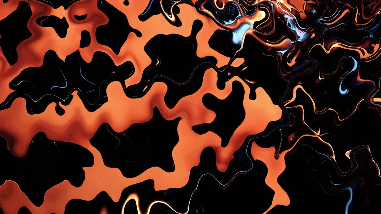 Abstract Fast Moving Gold Energy Plasma Wave Animation. 4K Seamless loop chaos interference energy flow. 3D rendering seamless looping for Sci-fi, technology, science, vj loop abstract background.