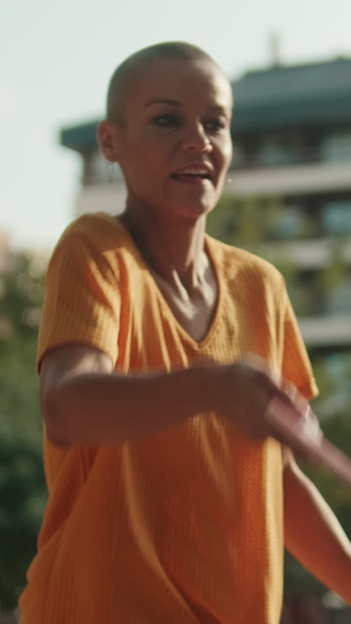 Mother and daughter playing board games in the park