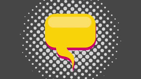 pop art speech bubble animation hd