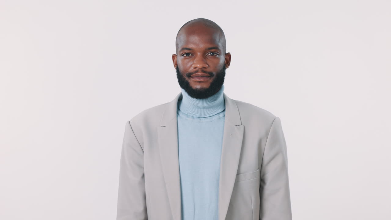 Business man, arms crossed and face with a smile