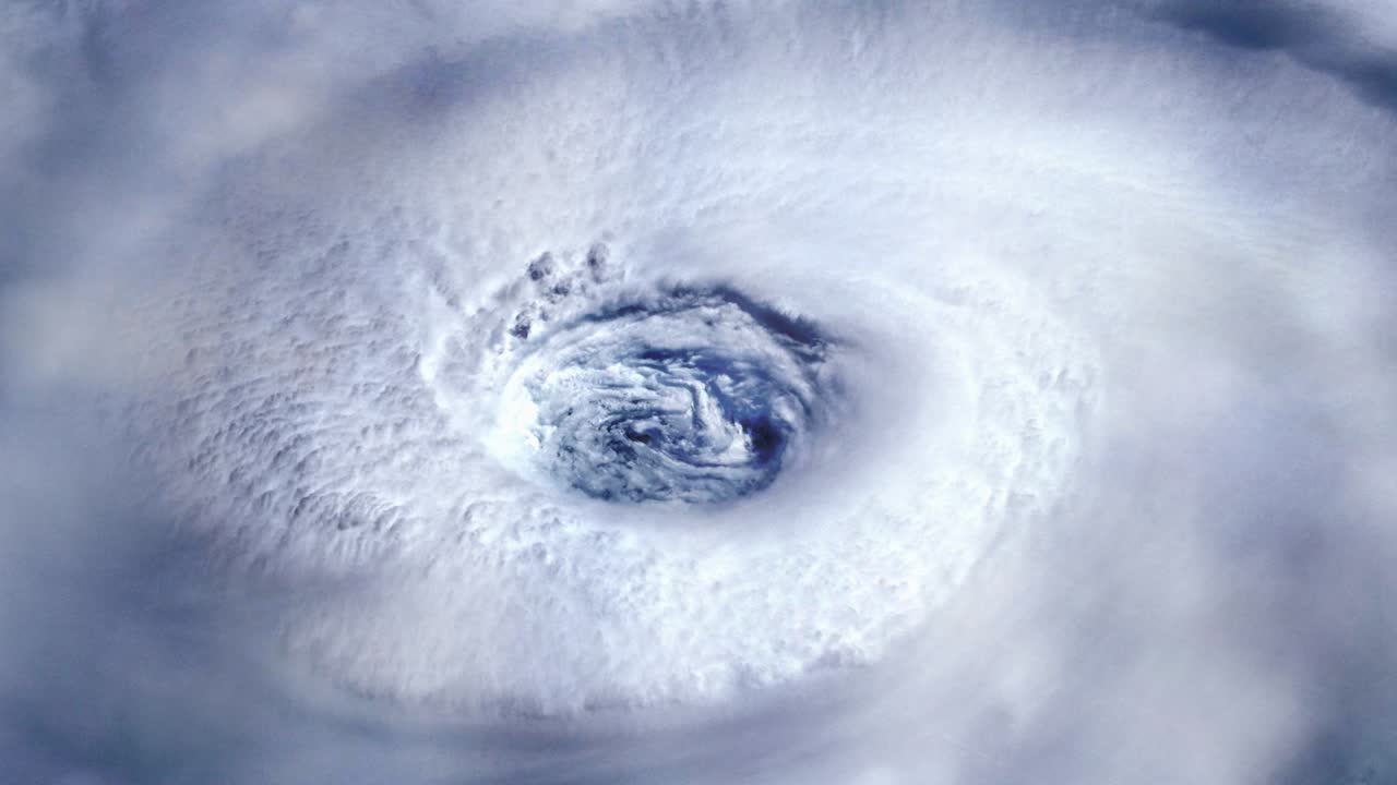 Hurricane Seen From Space. Elements of this Video furnished by NASA.