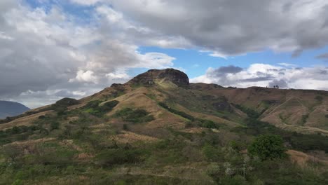 drone video over mountains in fiji