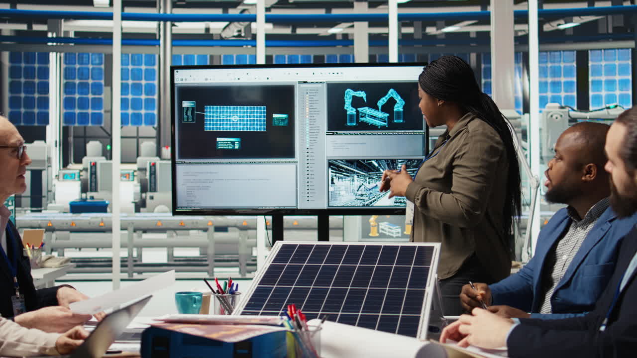 Factory Research And Development Division Scientists Test Solar Panels Materials