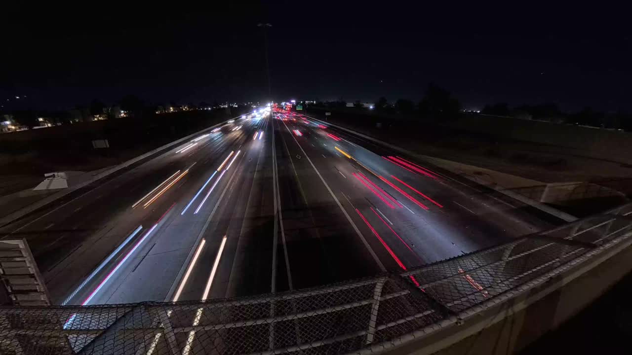 Flight Time Lapse of Arizona highway 60 and flights over Gilbert and Mesa Arizona USA.