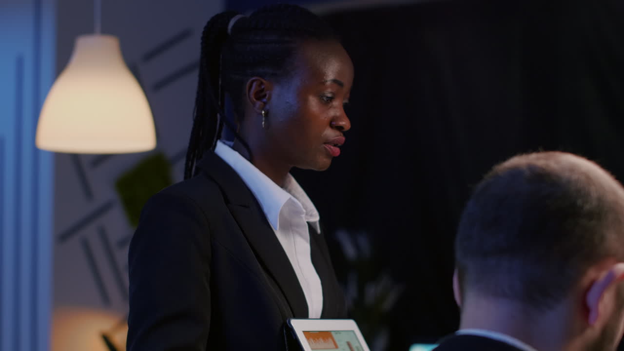 Entrepreneur holding smartphone for video call talk